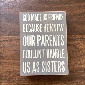 Gray Wooden Quote Block